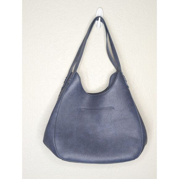 Style & Co Whip Stitch Soft 4 Poster Tote Handbag Purse Blue - Picture 2 of 13